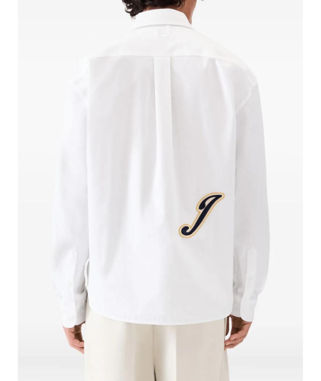 JACQUEMUS Белая хлопковая кэжуал рубашка, фото 4