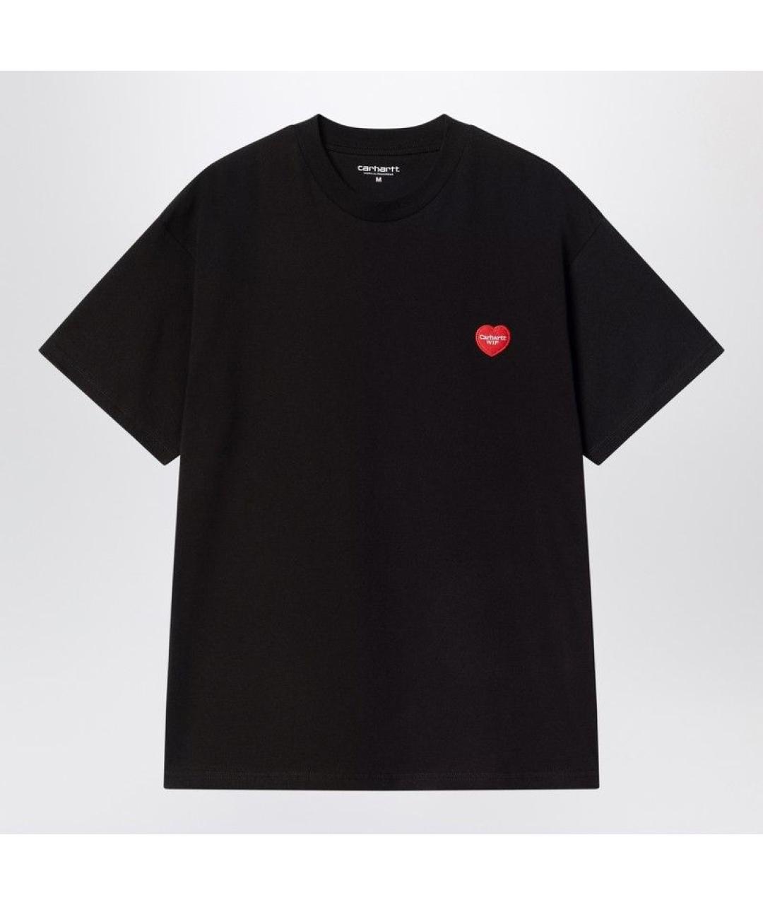 CARHARTT WIP Черная хлопковая футболка, фото 3