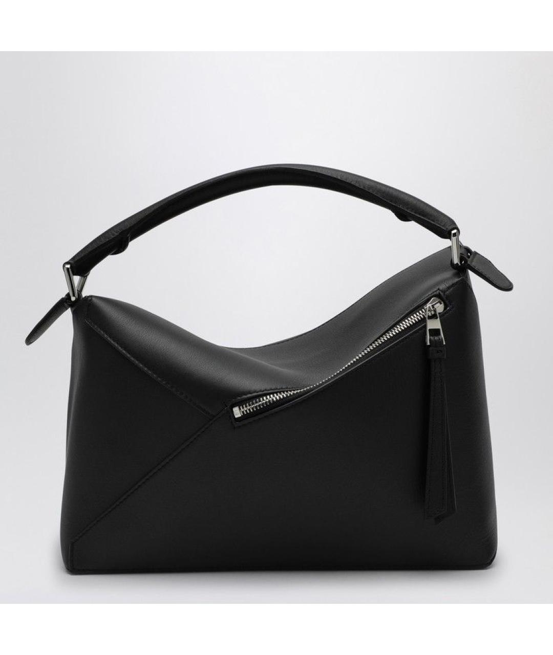 LOEWE Черная кожаная сумка через плечо, фото 3