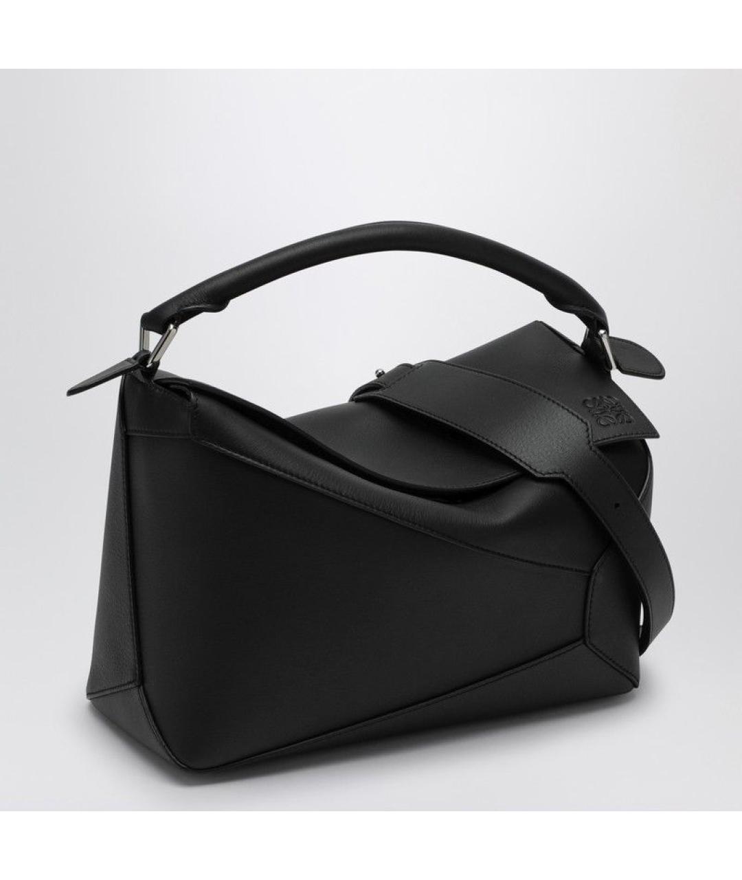 LOEWE Черная кожаная сумка через плечо, фото 2