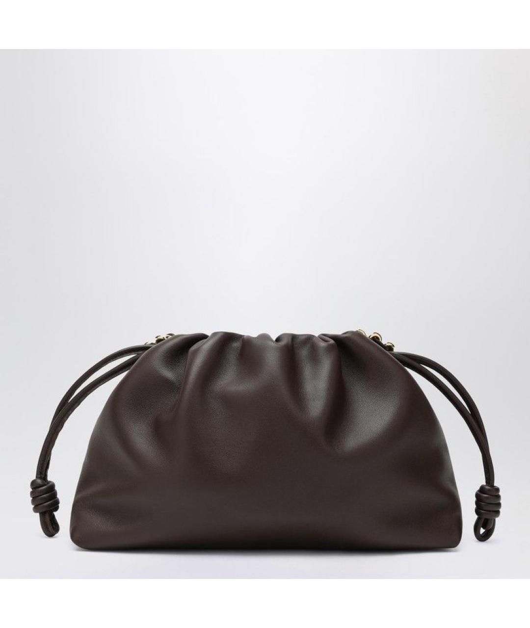 LOEWE Коричневая кожаная сумка через плечо, фото 2