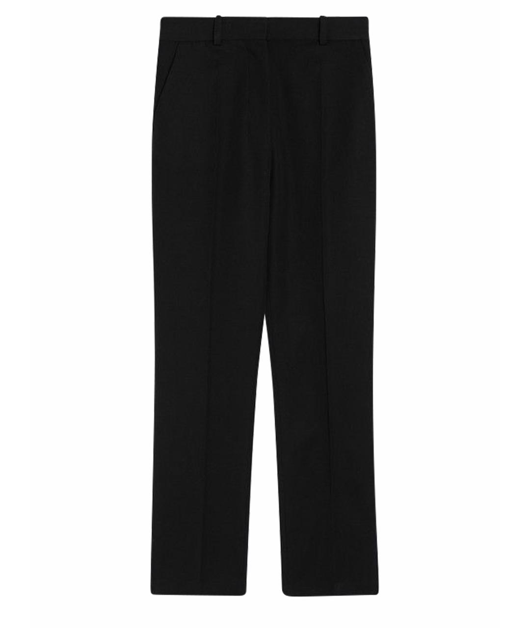 JACQUEMUS Черные хлопковые прямые брюки, фото 1