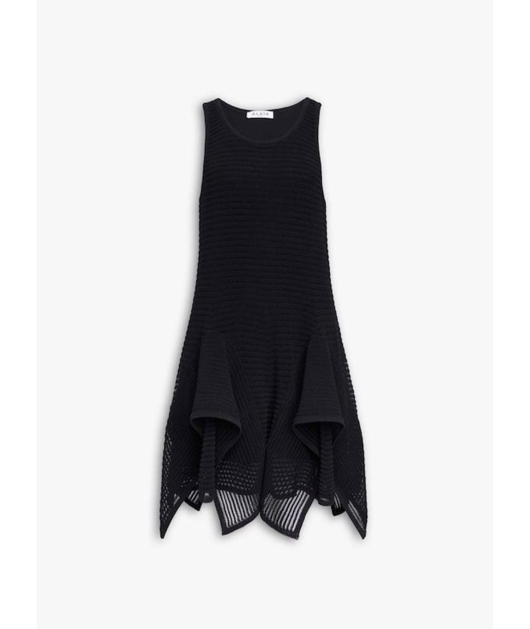 ALAIA Черное хлопковое коктейльное платье, фото 3
