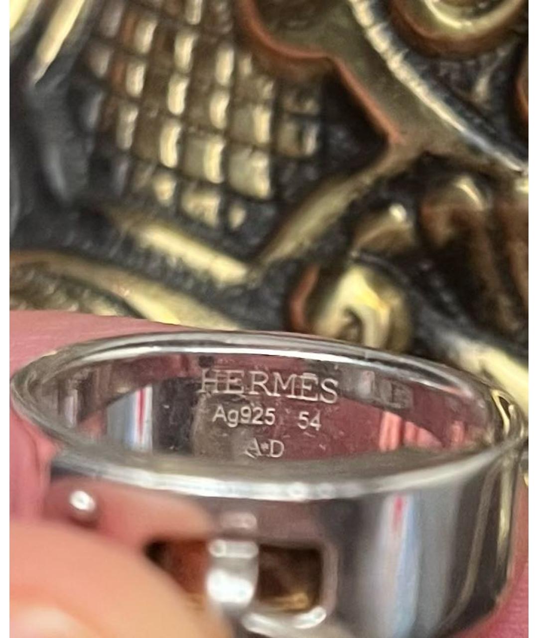 HERMES Серебряное серебряное кольцо, фото 4