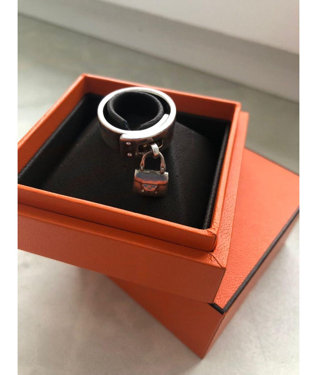 HERMES Серебряное серебряное кольцо, фото 2