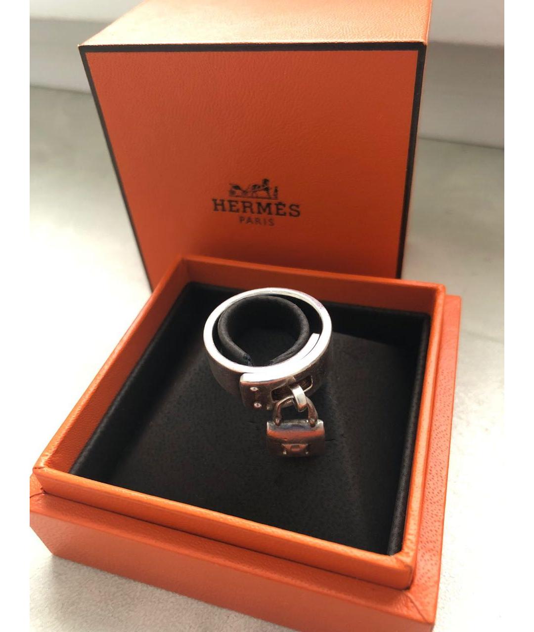HERMES Серебряное серебряное кольцо, фото 3
