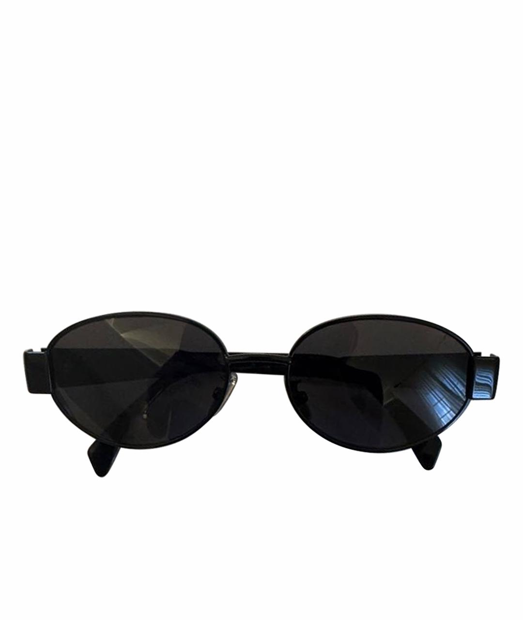 CELINE Черные металлические солнцезащитные очки, фото 1