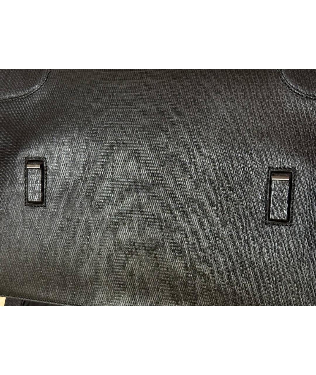 HUGO BOSS Черная кожаная сумка на плечо, фото 6
