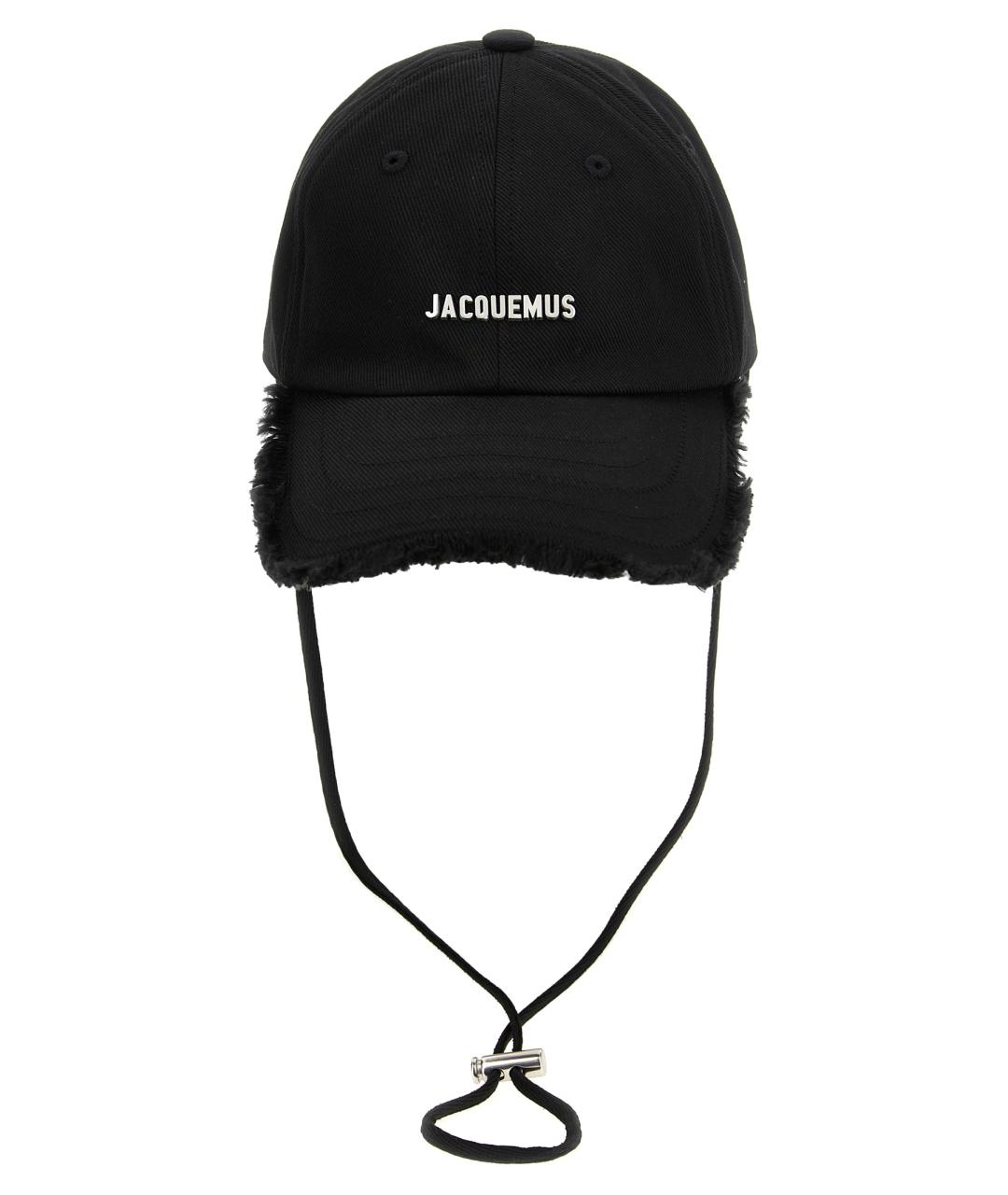JACQUEMUS Черная хлопковая кепка, фото 1
