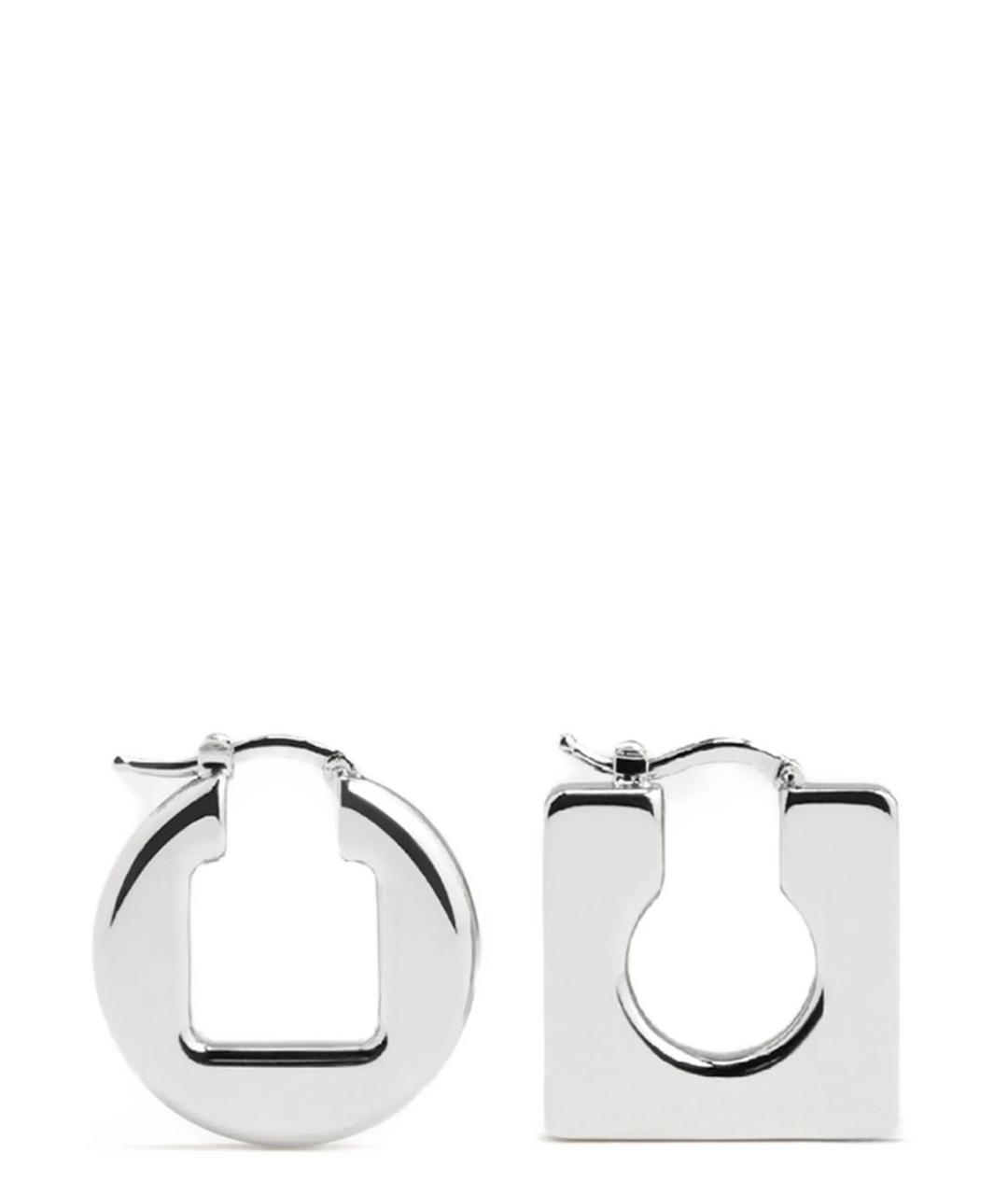 JACQUEMUS Серебряные металлические серьги, фото 1