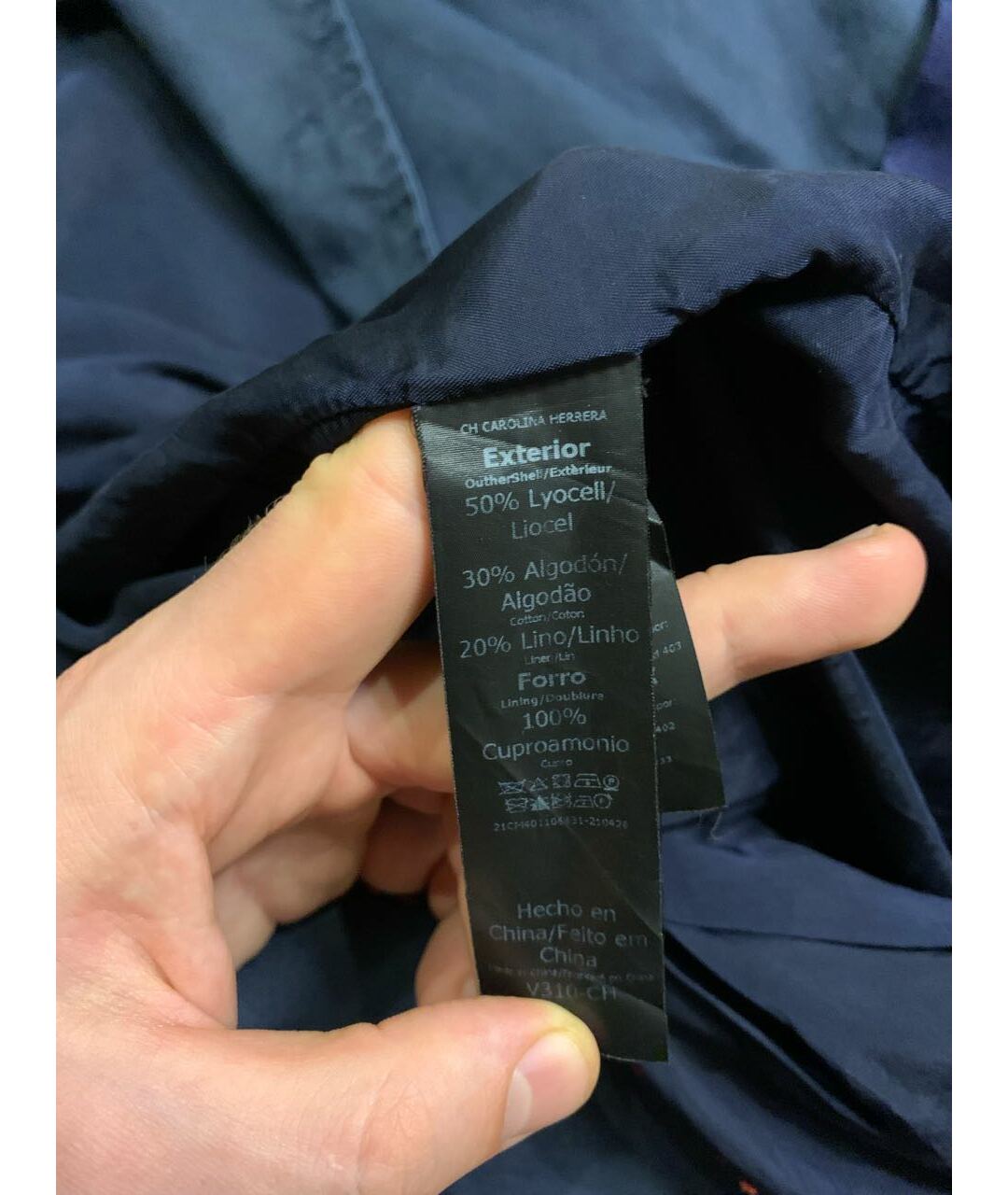 CH CAROLINA HERRERA Темно-синий жакет/пиджак, фото 6