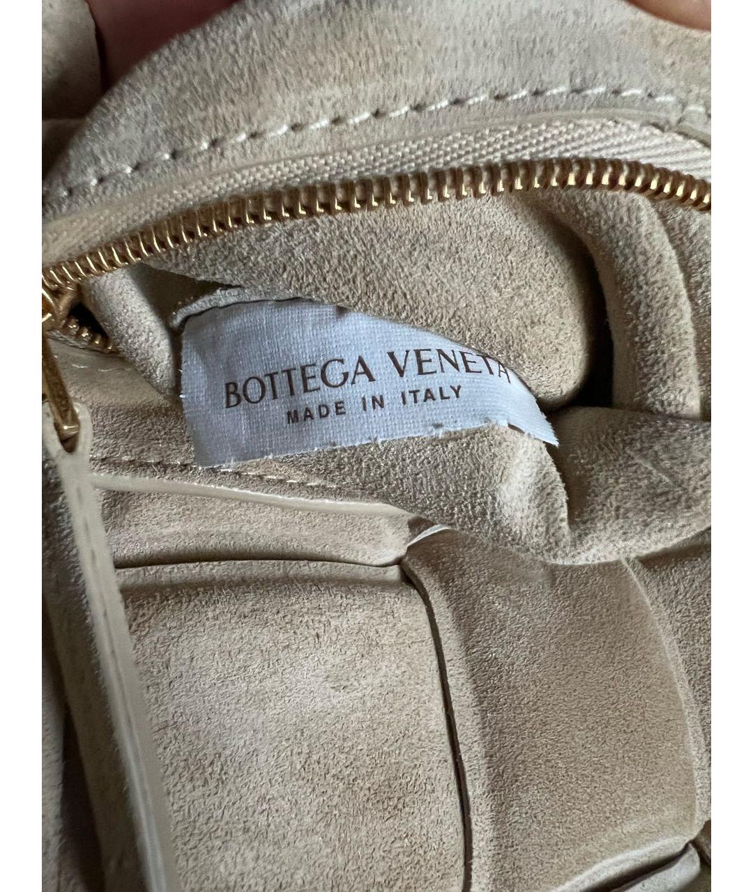 BOTTEGA VENETA Бежевая замшевая сумка через плечо, фото 7