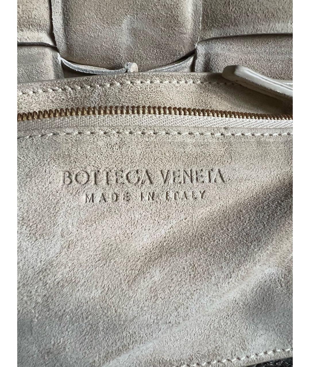 BOTTEGA VENETA Бежевая замшевая сумка через плечо, фото 5