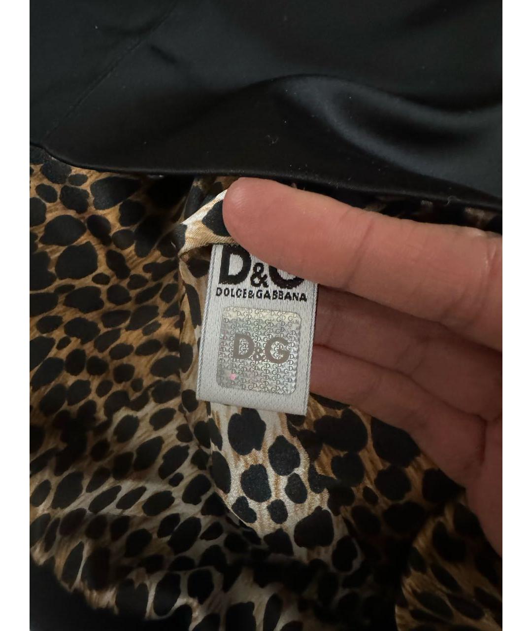 DOLCE&GABBANA Черное коктейльное платье, фото 4
