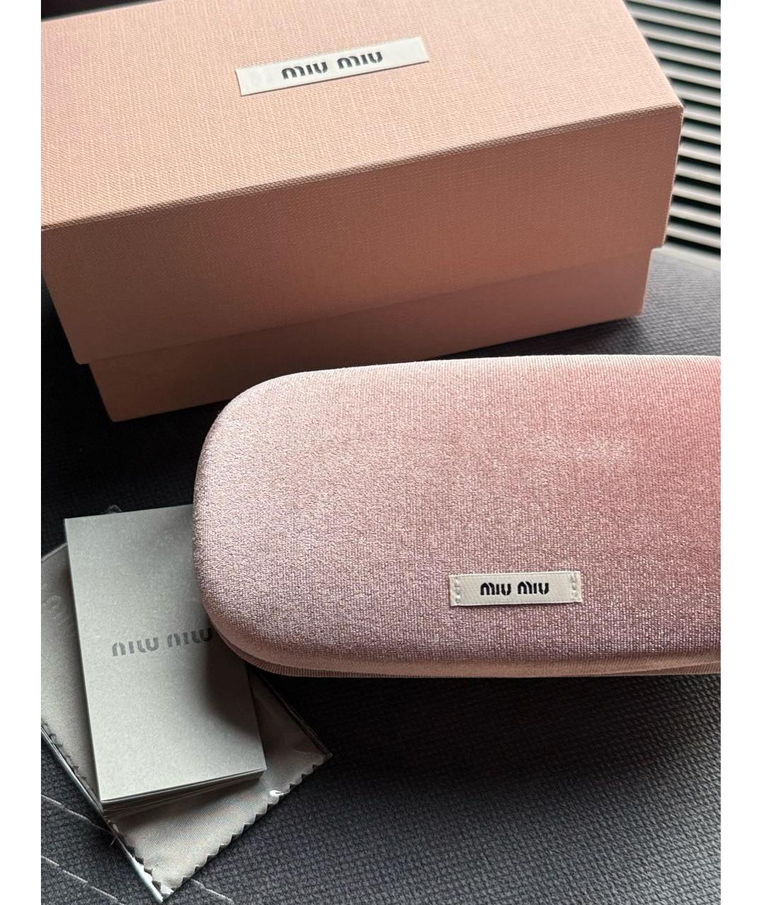 MIU MIU Металлические солнцезащитные очки, фото 3