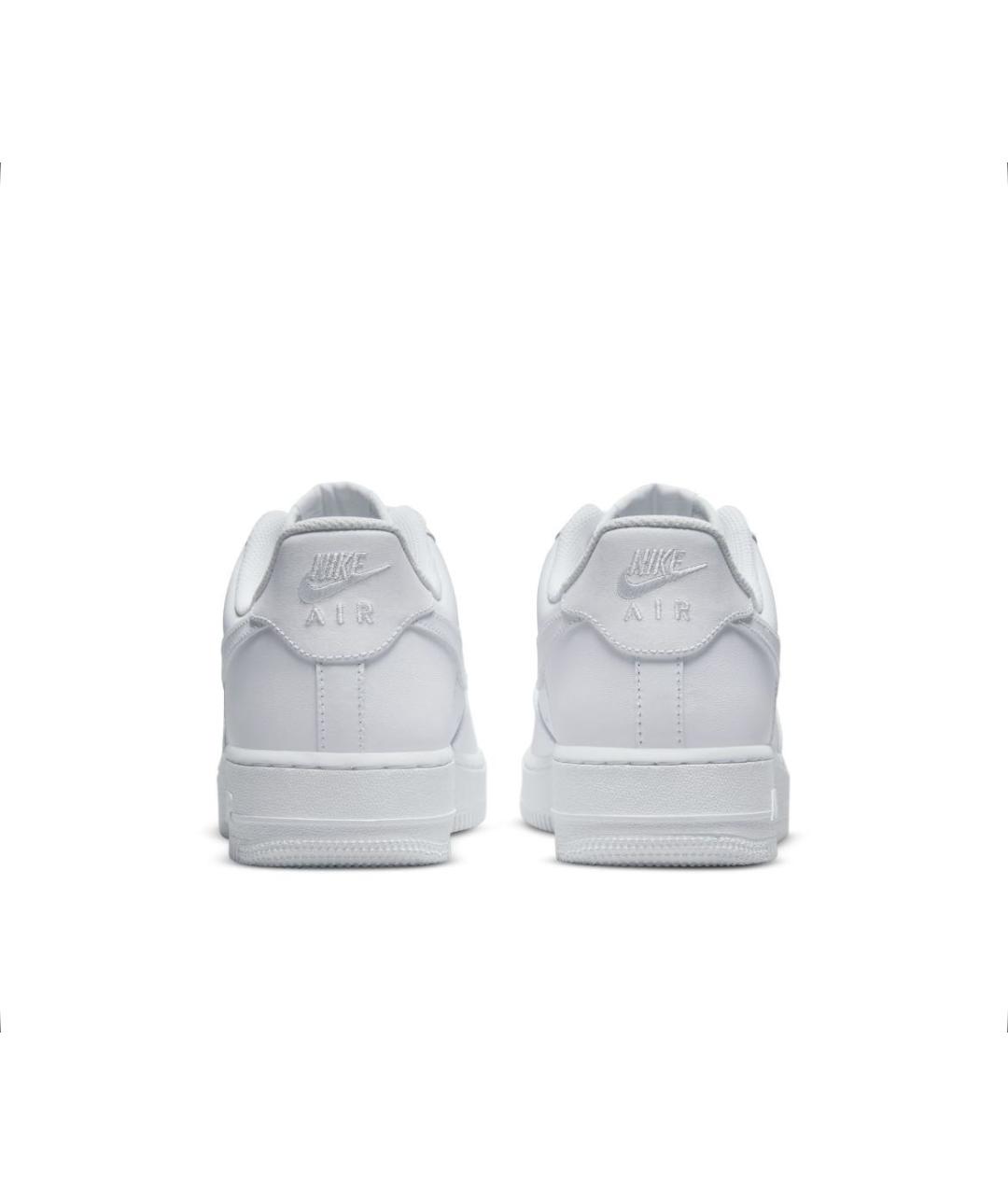 NIKE Белые кожаные низкие кроссовки / кеды, фото 4