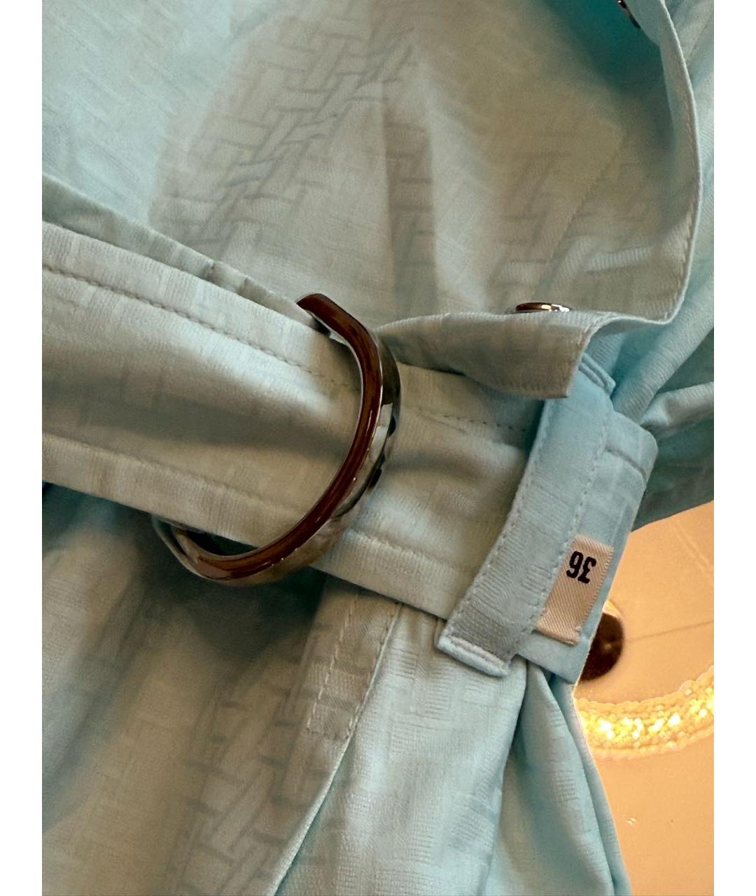 HERMES Бирюзовый хлопковый комбинезон, фото 3