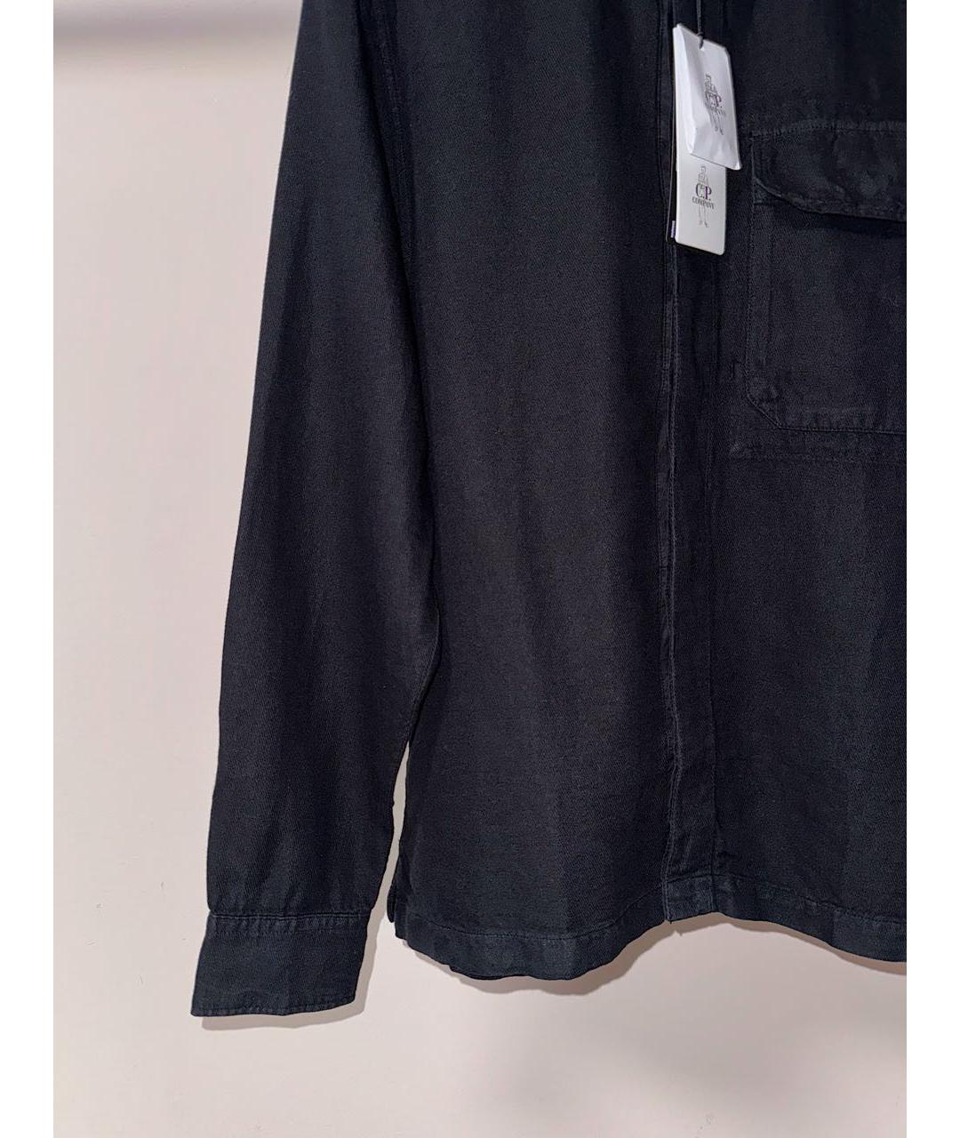 CP COMPANY Черная льняная кэжуал рубашка, фото 4