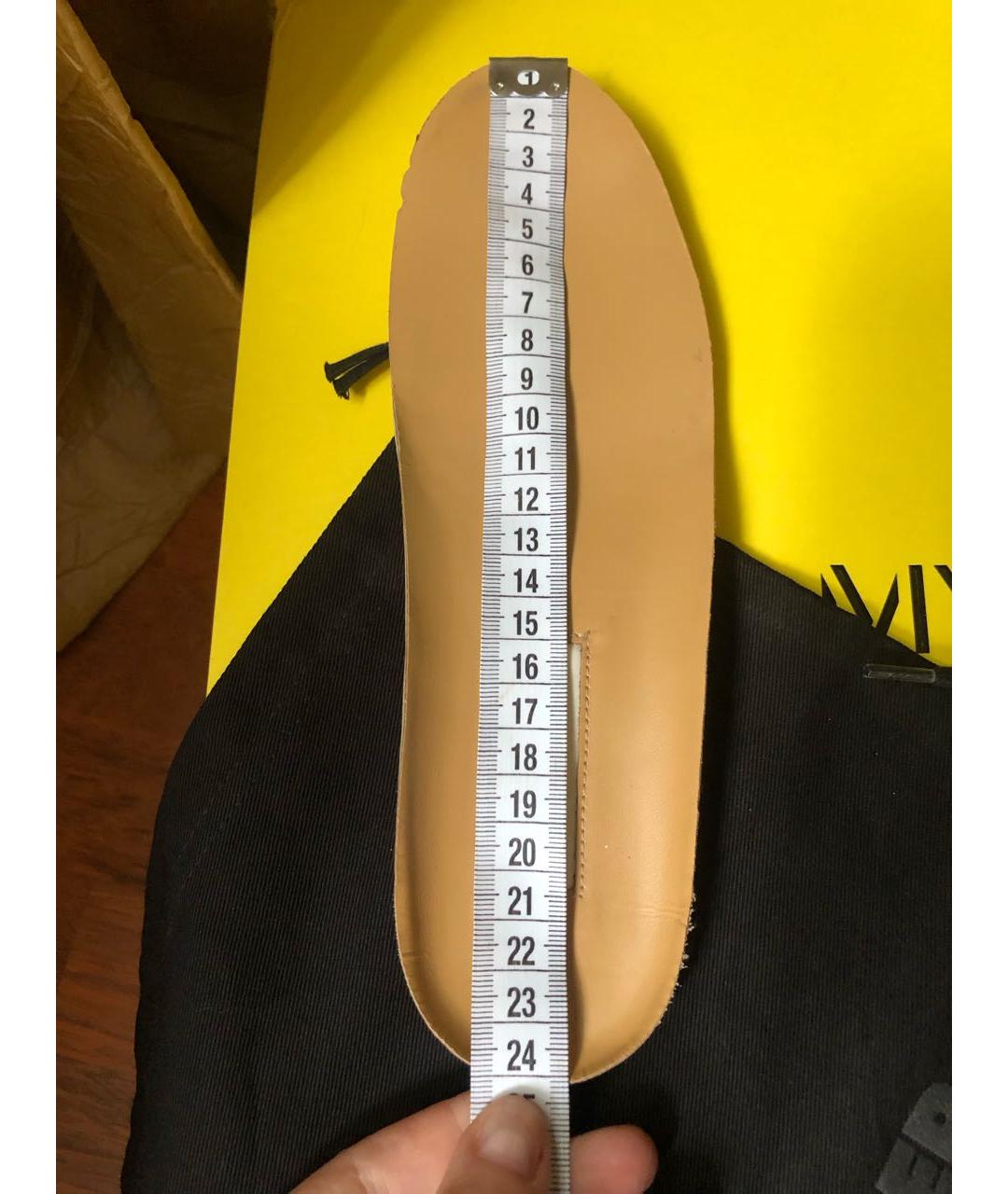 JIL SANDER Черные кожаные кеды, фото 5