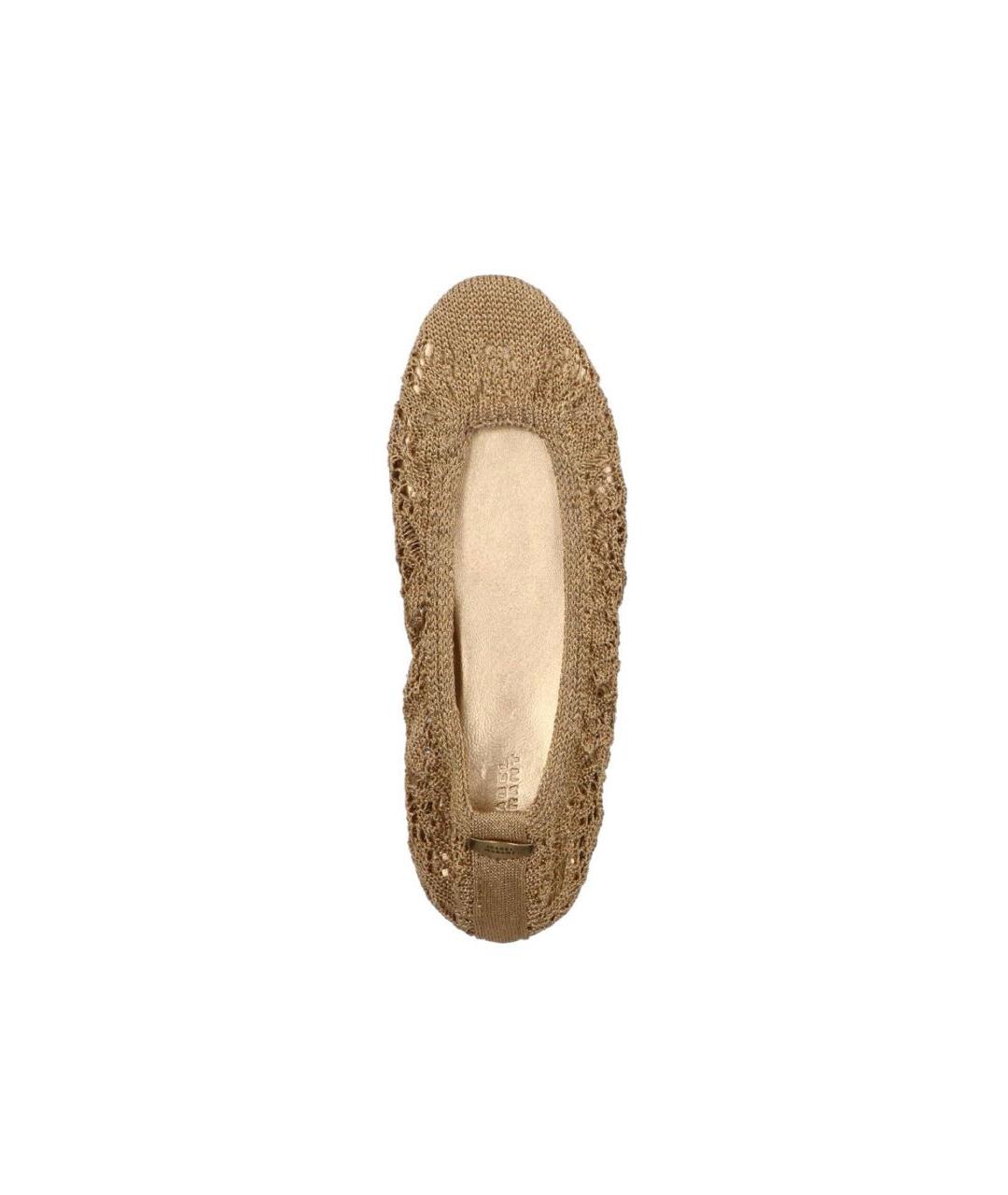 ISABEL MARANT Золотые синтетические балетки, фото 4