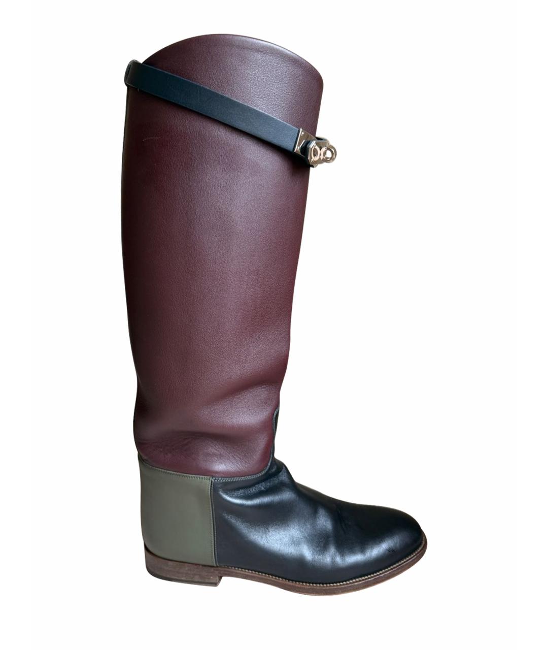 HERMES Мульти кожаные сапоги, фото 1