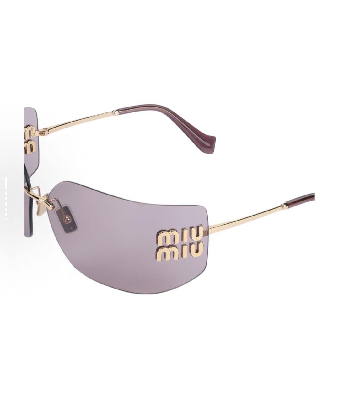 MIU MIU Металлические солнцезащитные очки, фото 5