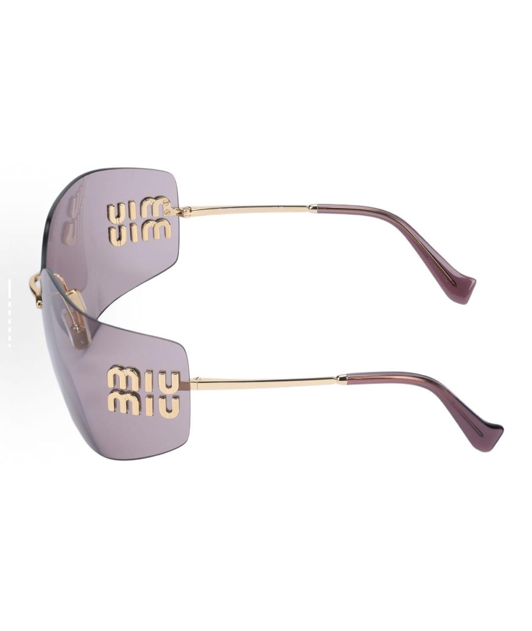 MIU MIU Металлические солнцезащитные очки, фото 3
