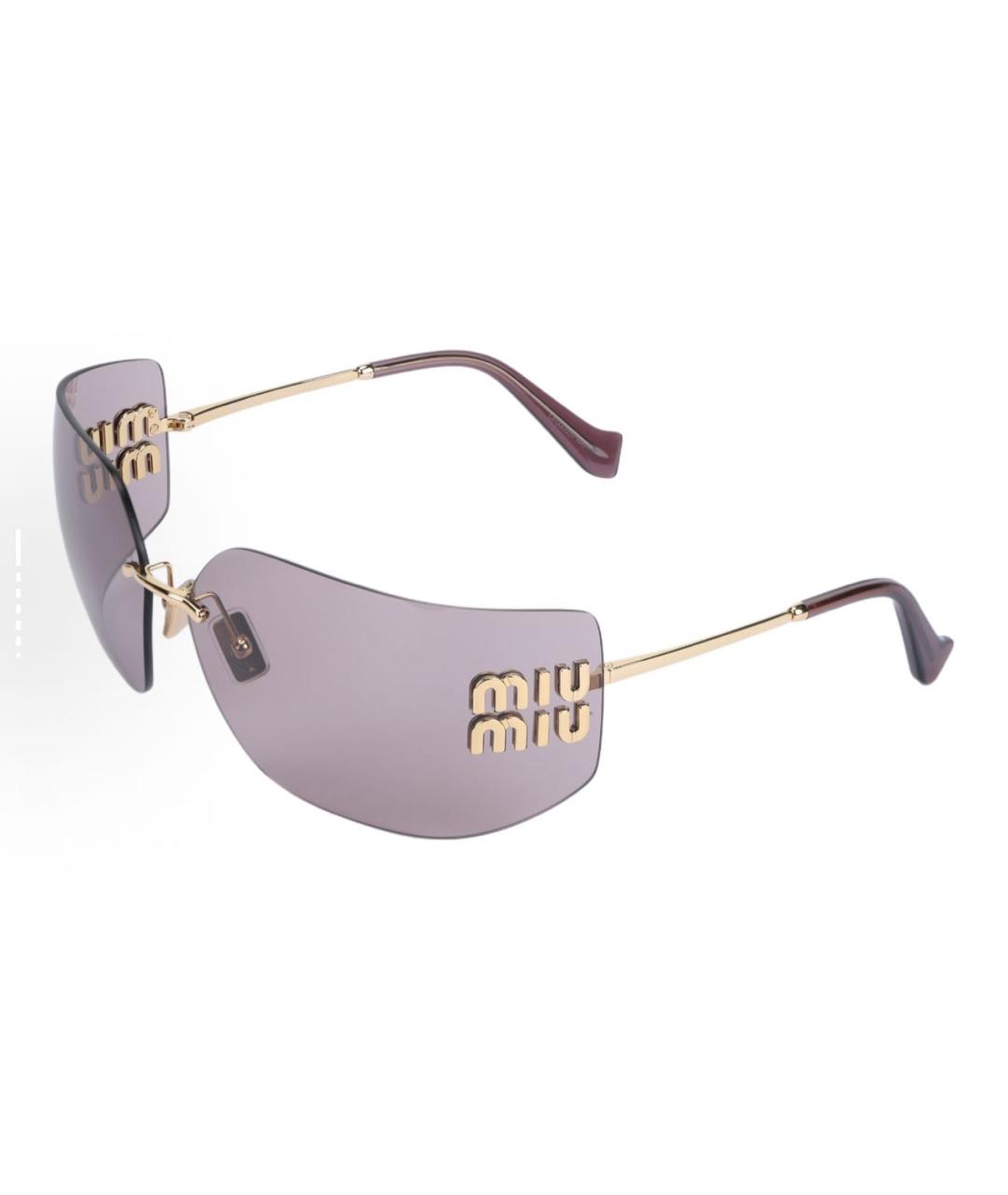 MIU MIU Металлические солнцезащитные очки, фото 2