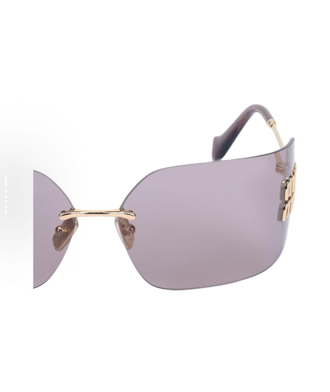 MIU MIU Металлические солнцезащитные очки, фото 4