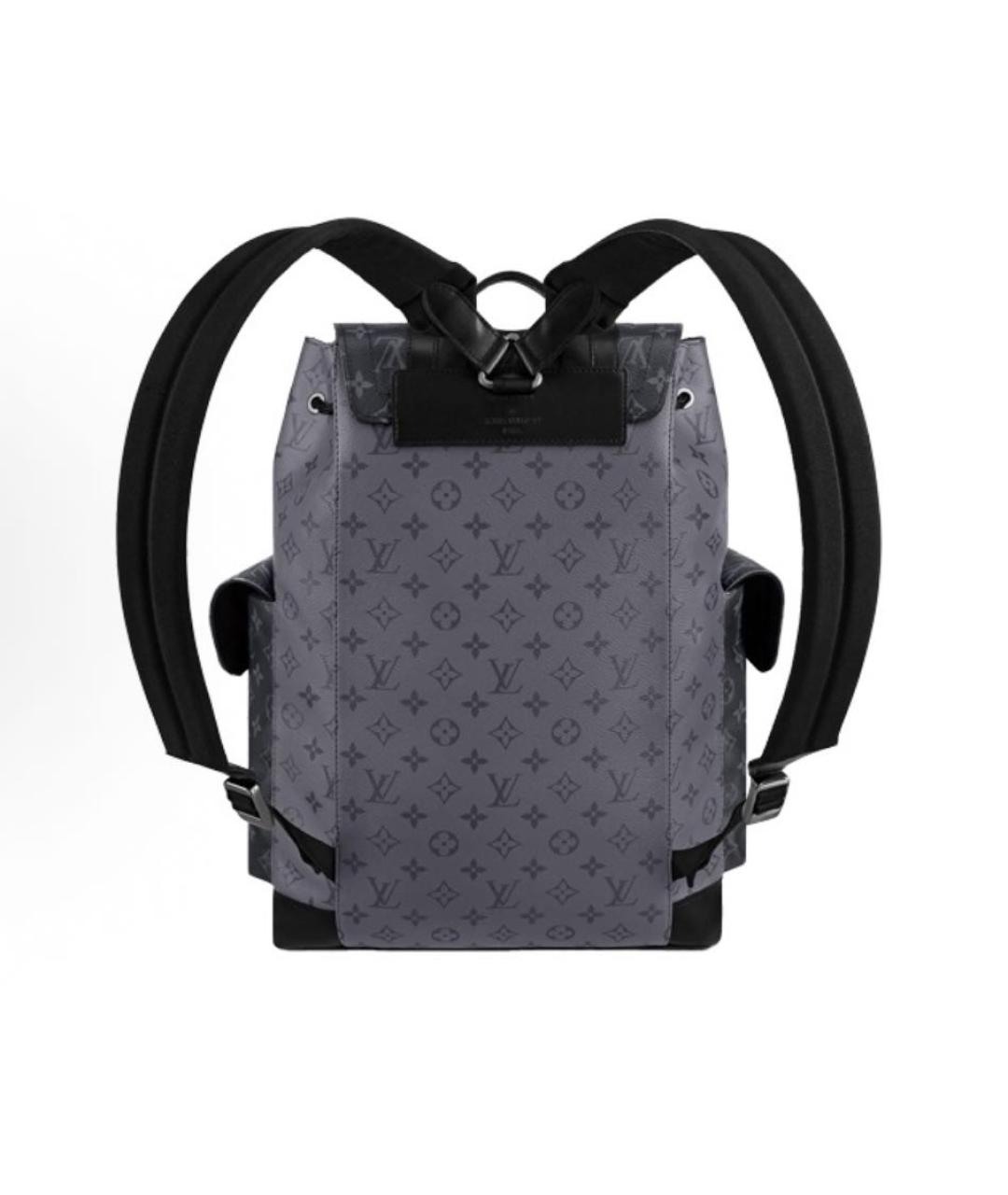LOUIS VUITTON Черный кожаный рюкзак, фото 3
