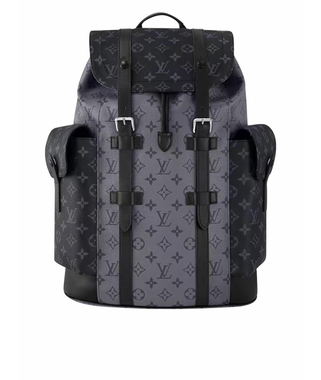 LOUIS VUITTON Черный кожаный рюкзак, фото 1