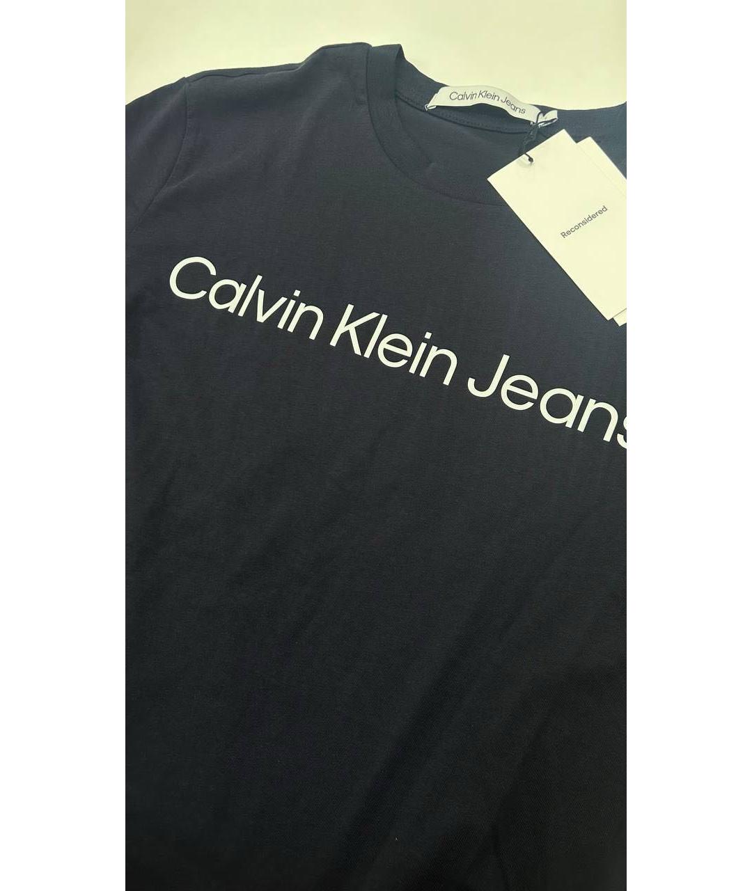 CALVIN KLEIN Черная хлопковая футболка, фото 7