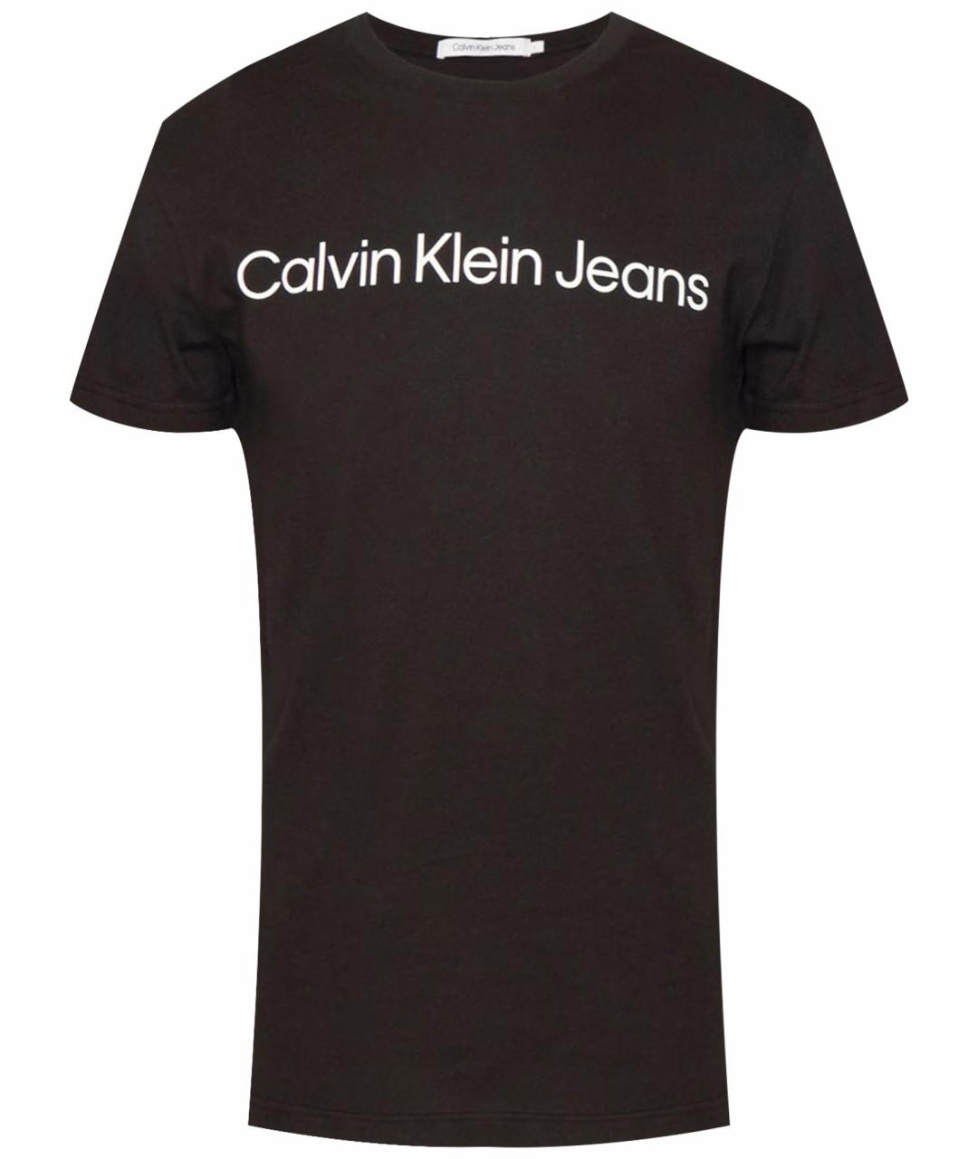 CALVIN KLEIN Черная хлопковая футболка, фото 1