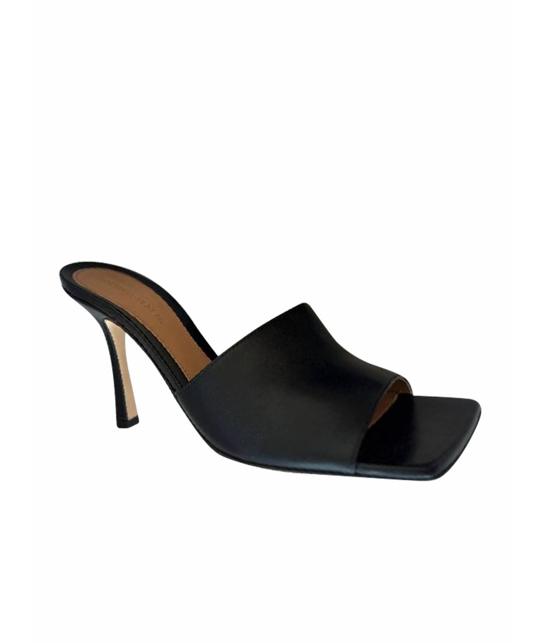 BOTTEGA VENETA Черные мюли, фото 1