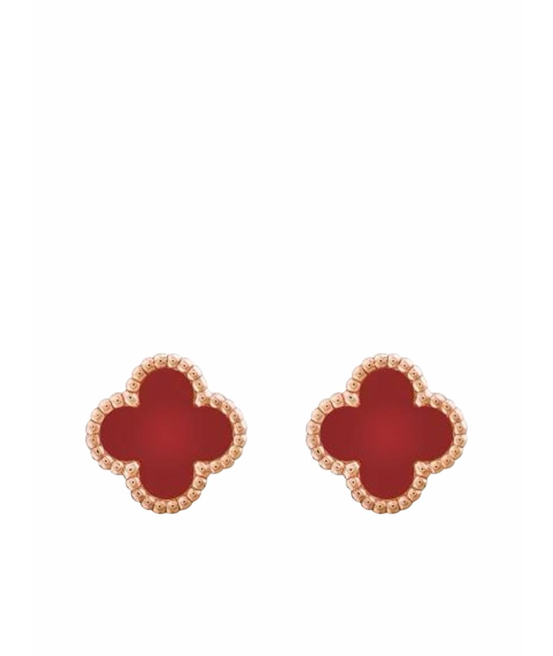 VAN CLEEF & ARPELS Красные серьги из желтого золота, фото 1
