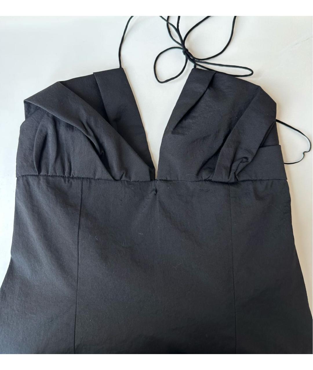 JACQUEMUS Черное полиэстеровое повседневное платье, фото 3