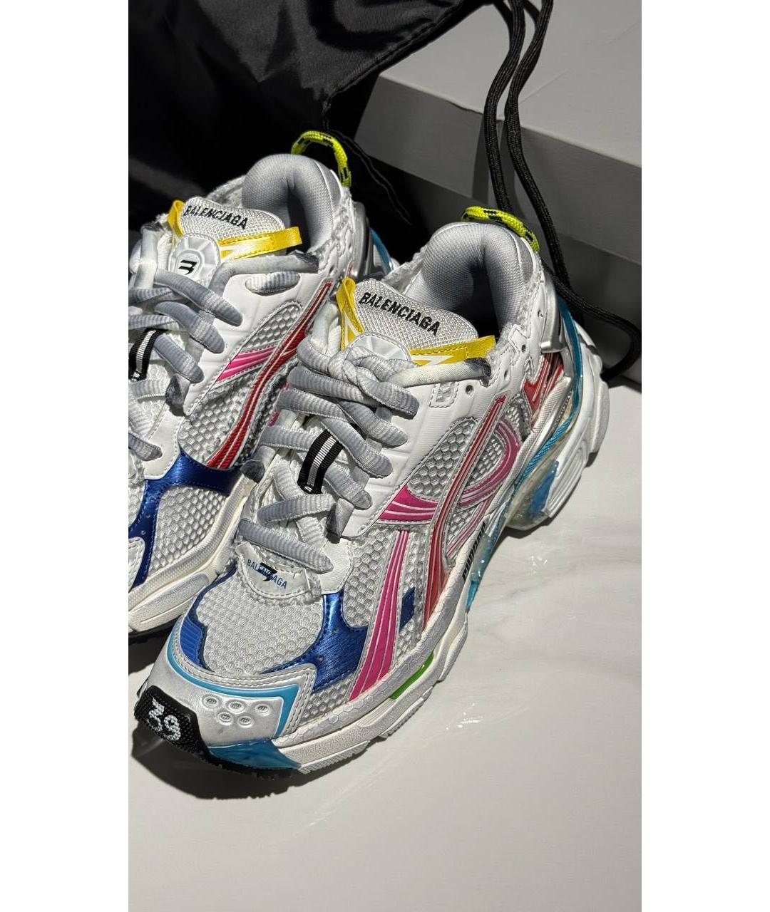 BALENCIAGA Серые текстильные кроссовки, фото 4
