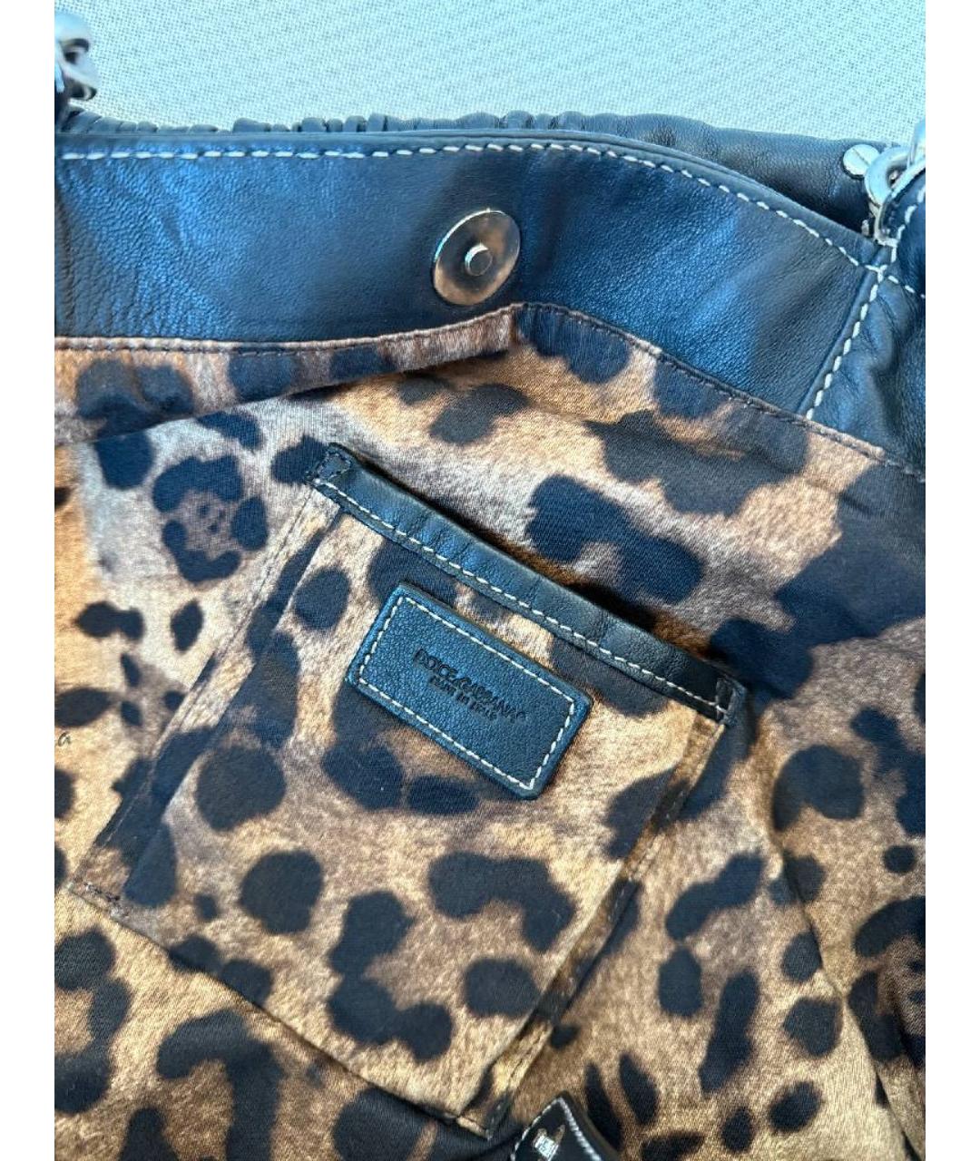 DOLCE&GABBANA Черная сумка с короткими ручками, фото 6