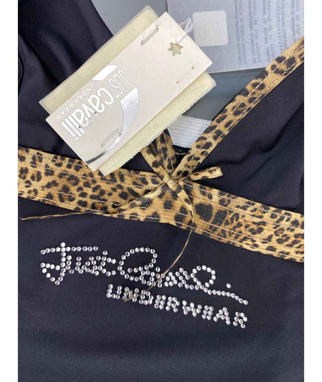 JUST CAVALLI Черная полиамидовая майка, фото 4