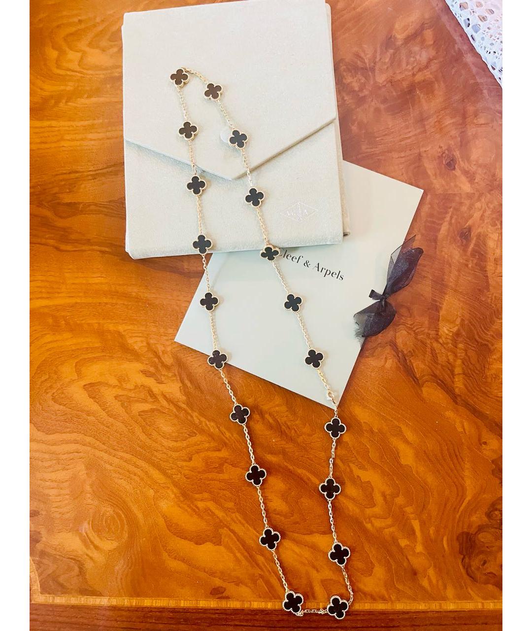 VAN CLEEF & ARPELS Черное колье из желтого золота, фото 5