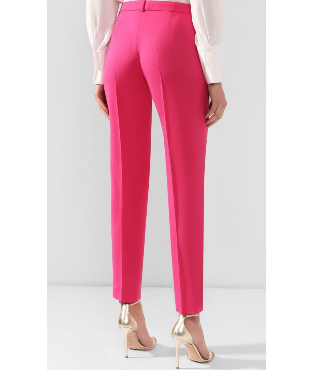 HUGO BOSS Розовые шерстяные брюки узкие, фото 2