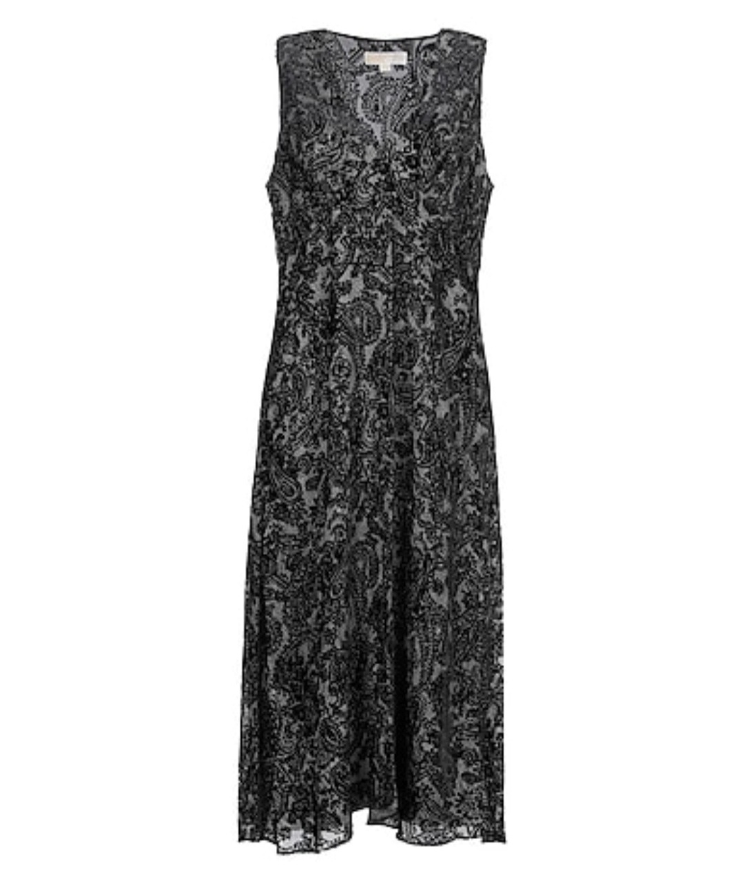 MICHAEL KORS Черное шелковое повседневное платье, фото 1