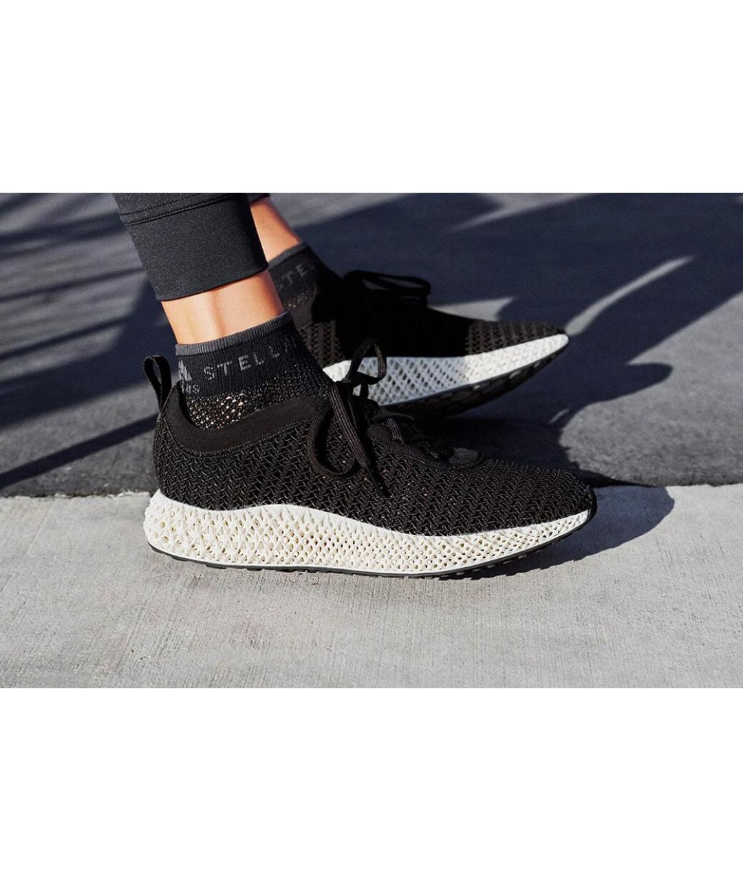 ADIDAS BY STELLA MCCARTNEY Черные текстильные кроссовки, фото 3
