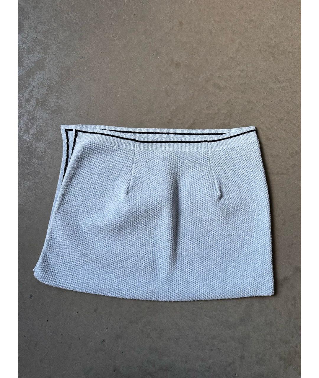 JACQUEMUS Голубая полиамидовая юбка мини, фото 4