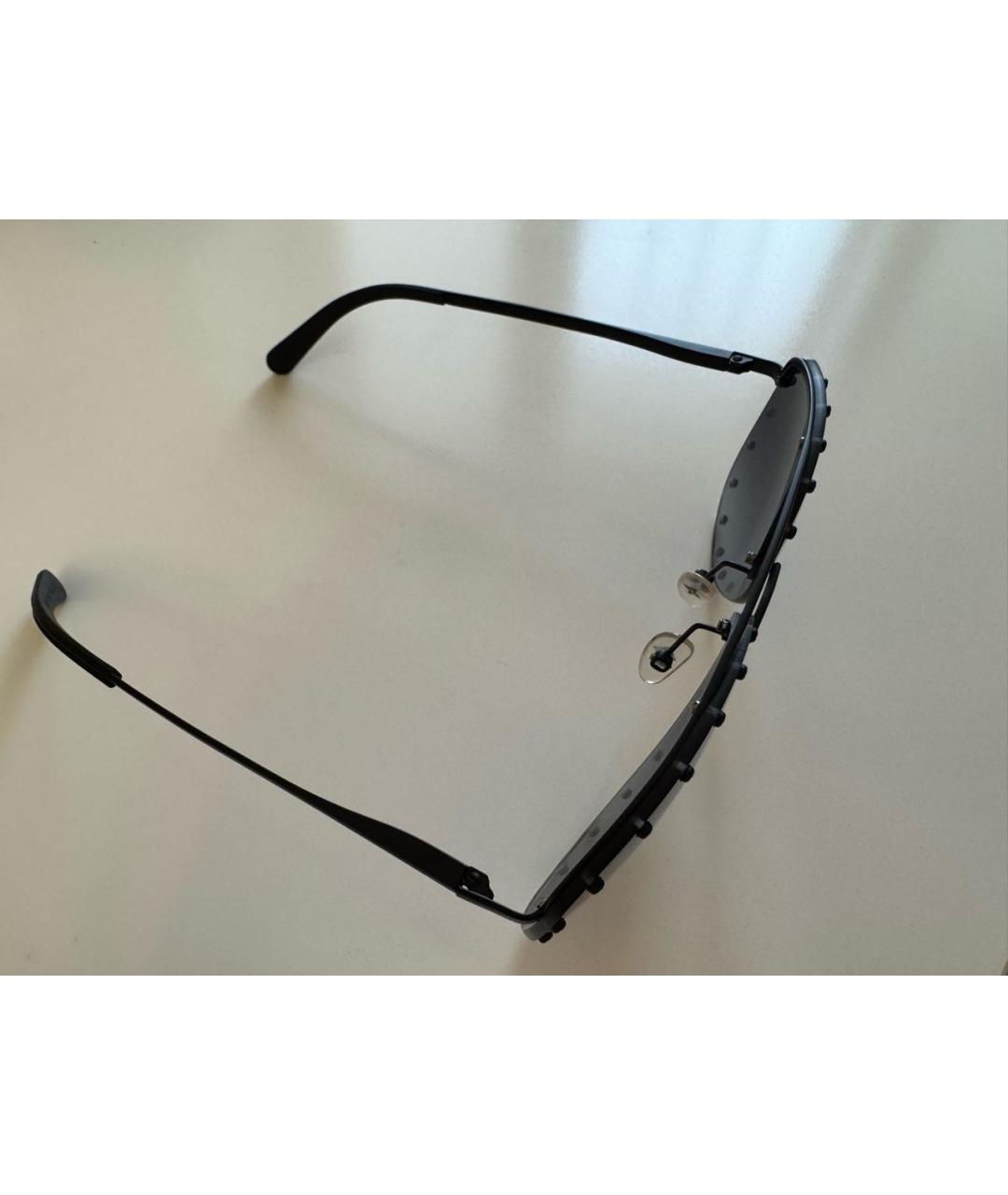 CHANEL Черные пластиковые солнцезащитные очки, фото 2