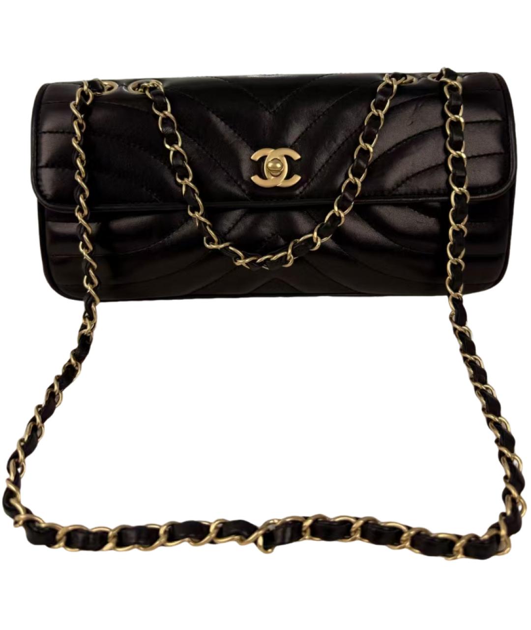 CHANEL Черная сумка через плечо, фото 5