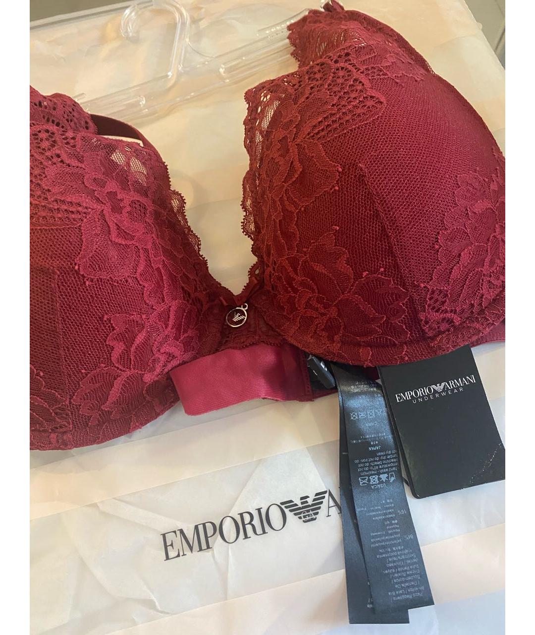 EMPORIO ARMANI Бордовый бюстгалтеры, фото 5