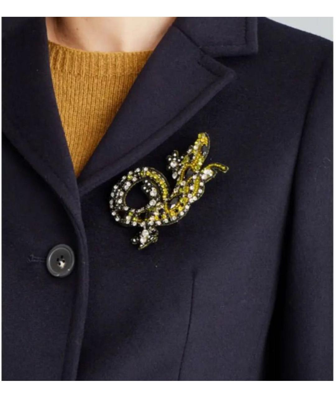MAX MARA Желтая металлическая булавка / брошь, фото 8