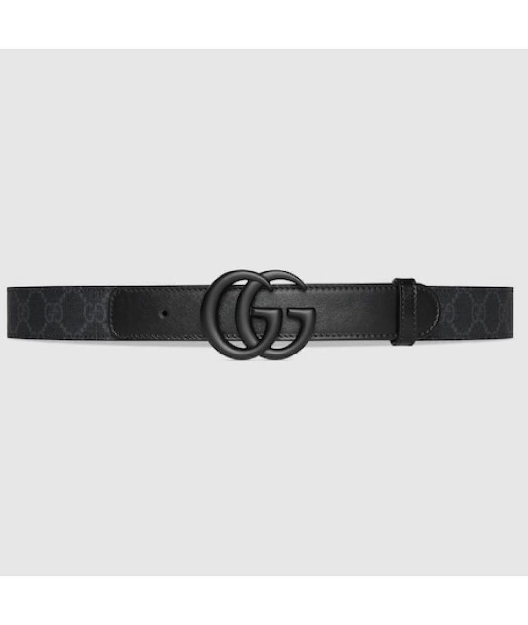 GUCCI Черный кожаный ремень, фото 2