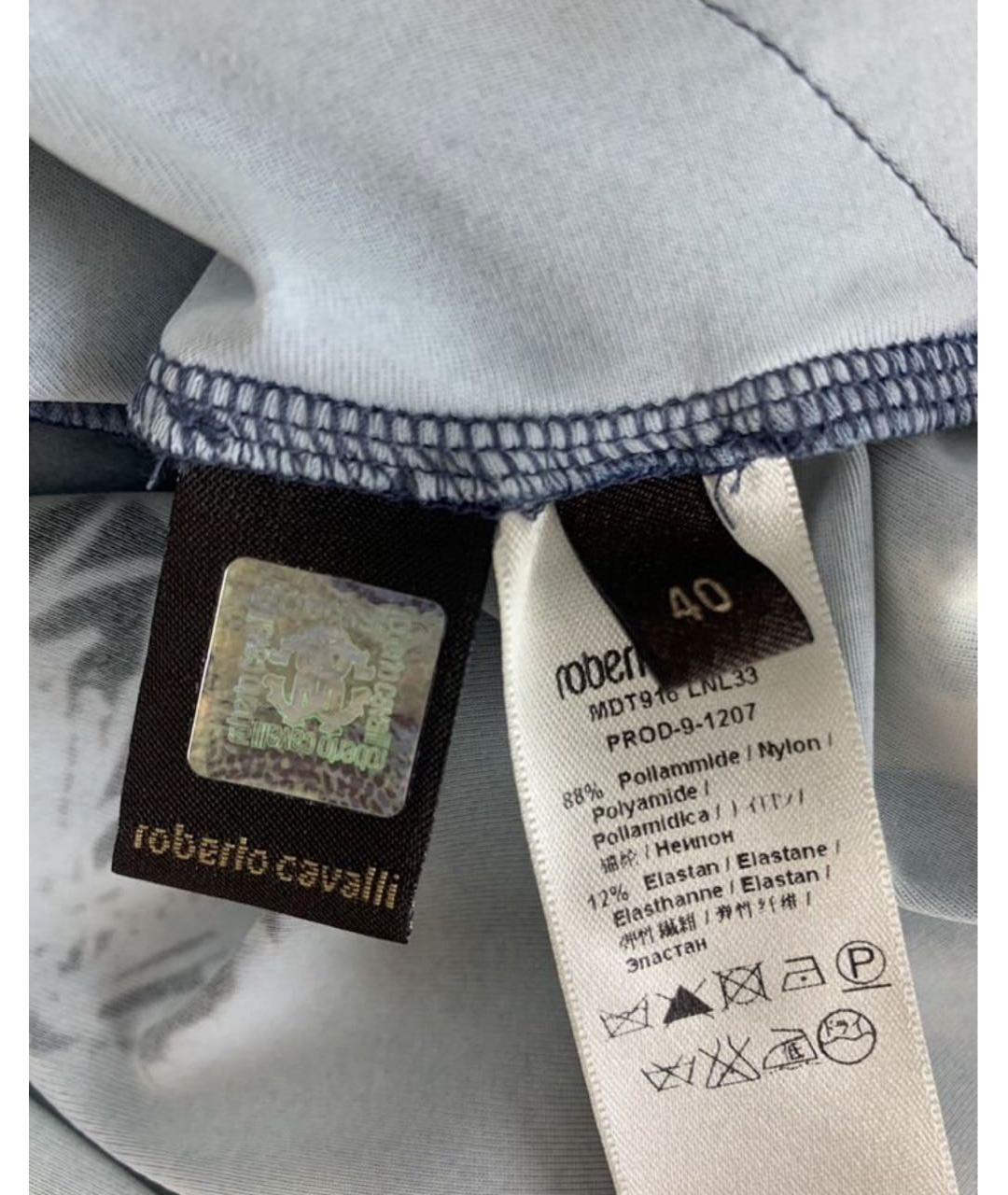 ROBERTO CAVALLI Мульти полиамидовое повседневное платье, фото 4